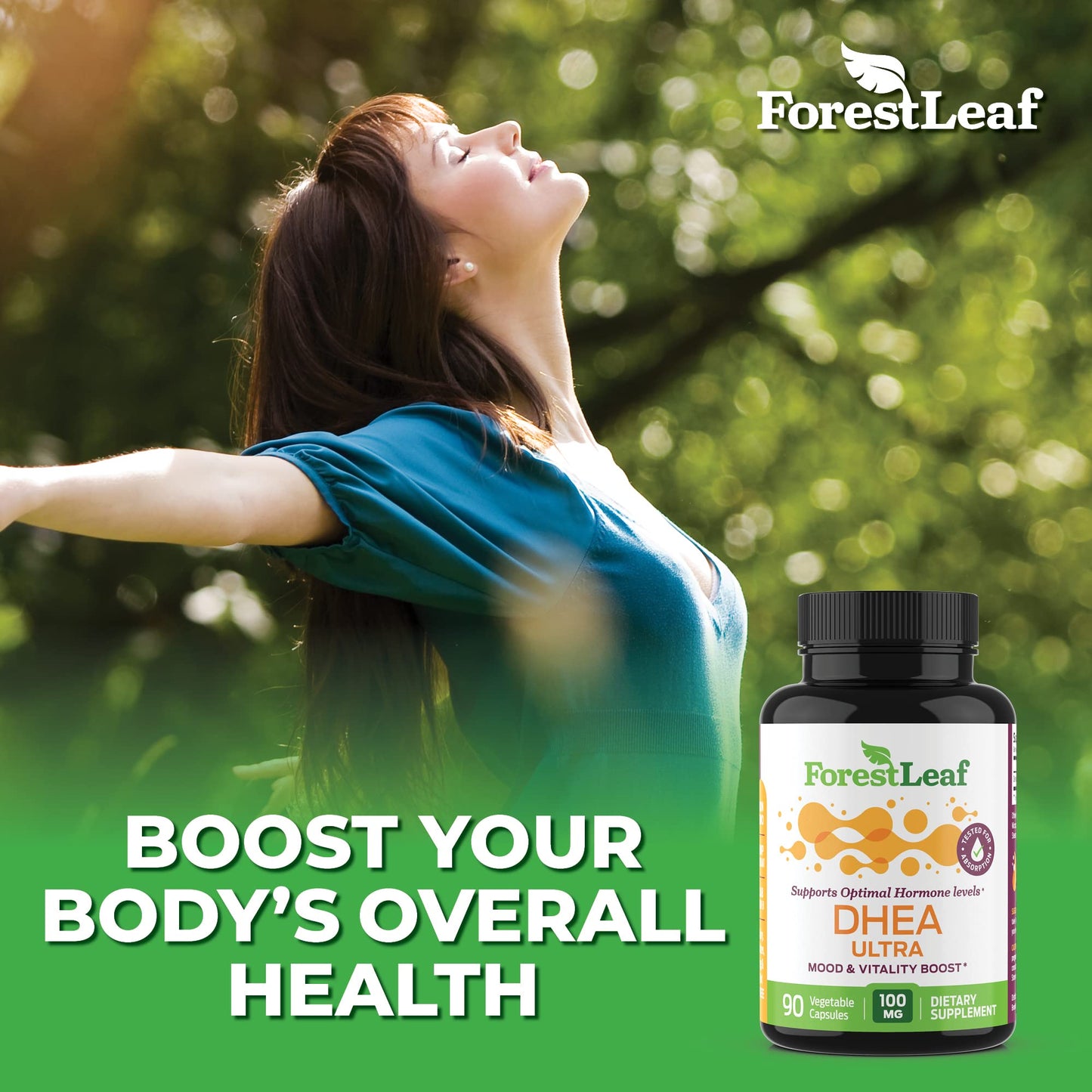 DHEA 100mg | DHEA Supplement for Women | DHEA Supplement for Men | Pure High Strength Micronized Dehydroepiandrosterone | Supports Energy, Hormone Balance, Anti-Aging, Mood | 90 Caps (3-Month Supply)