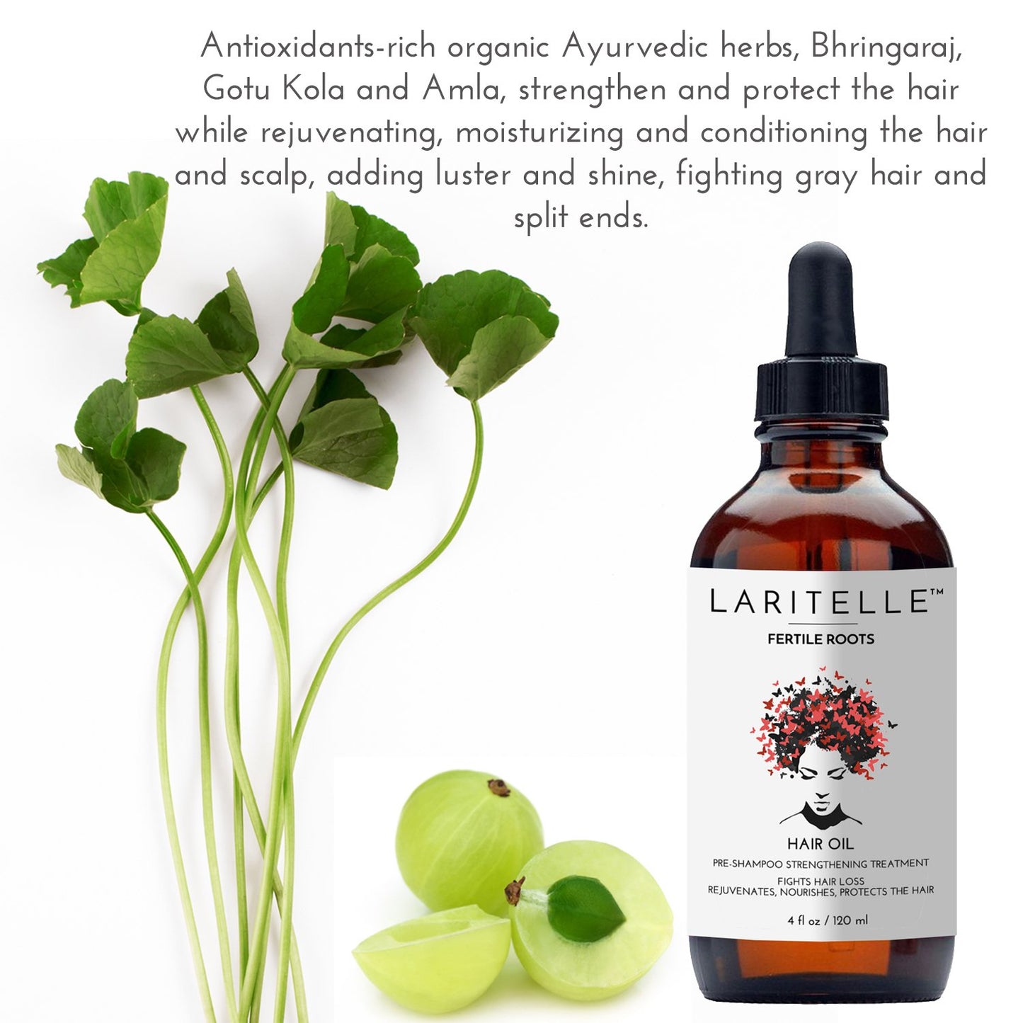 Laritelle Organic Hair Loss Treatment Fertile Roots 4 oz