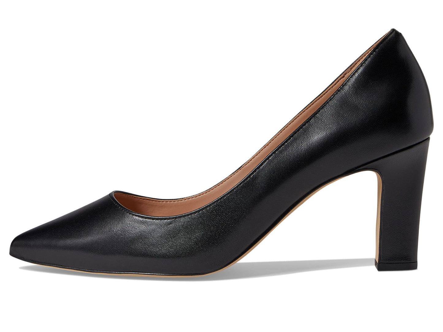 Cole Haan Women's Mylah Heel Pump 75MM, Black Leather, 9