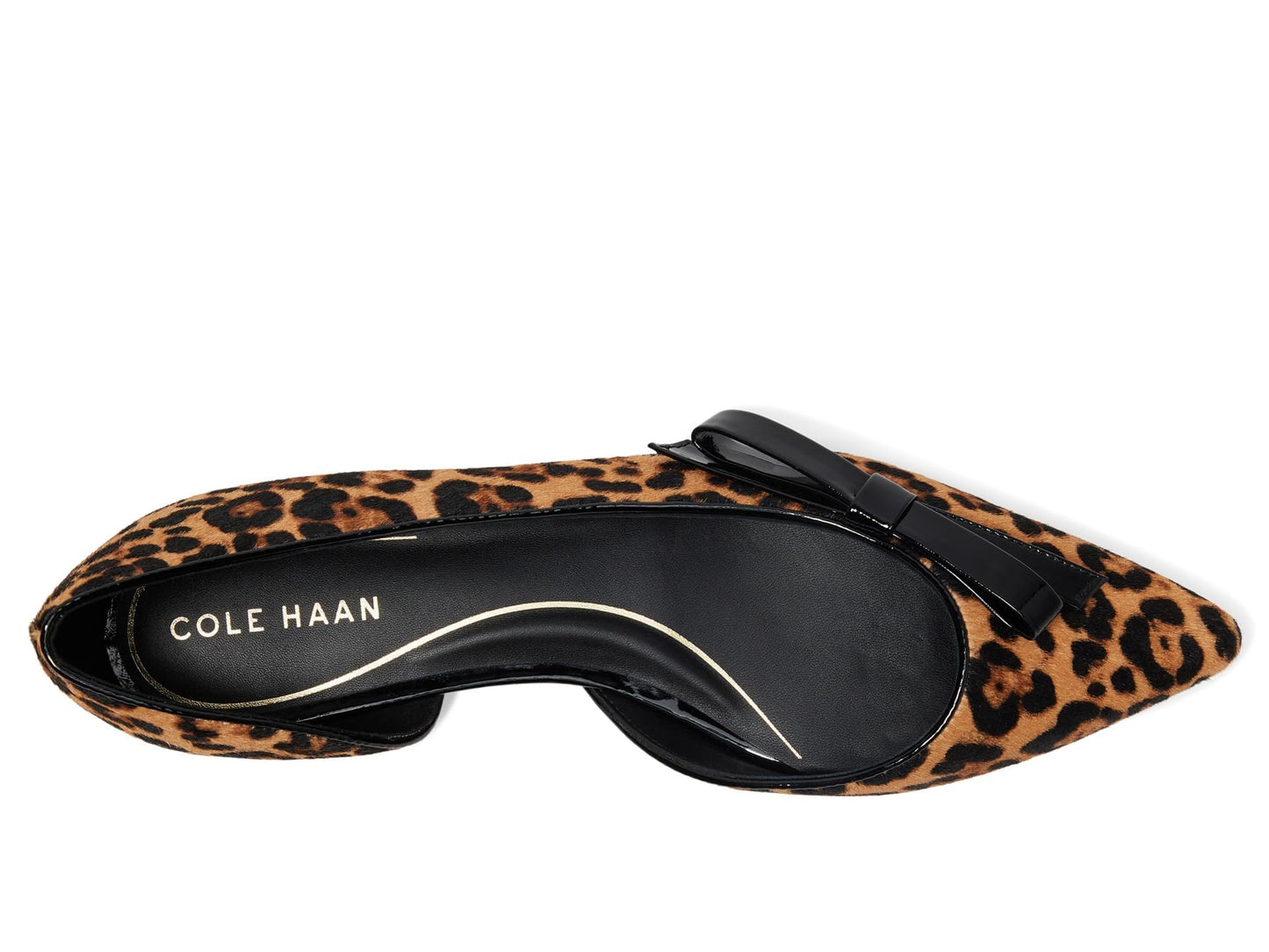 Cole Haan Women's Noella Bow Skimmer Loafer, Leopard Print, 7.5