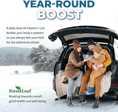 ForestLeaf Liposomal Vitamin C 1000mg Capsules | High Dose Vitamin C Liposomal Supplement w Coconut Oil Fatty Acids | Fast Absorption | Immune Support, Antioxidant, Collagen Production | 120 Vegan Cap