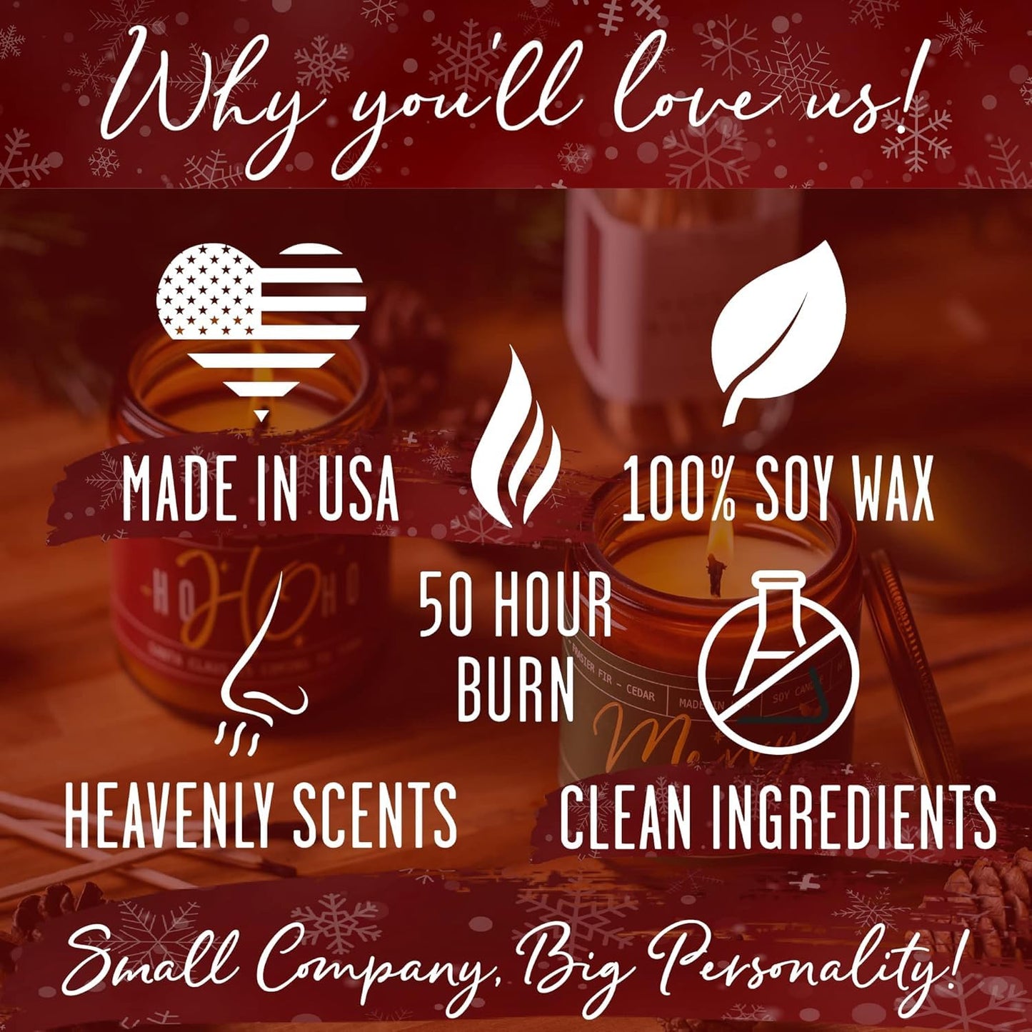 Hot Chocolate Candle - w/Hot Cocoa and Cream Candle I Infused with Scented Essential Oils I 9oz Reusable Jar, Long-Lasting 50 Hour Burn I Non-Toxic I Made in The USA