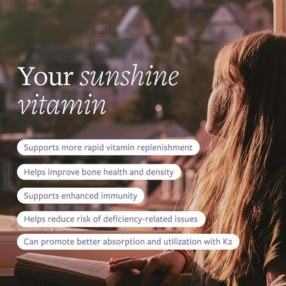 Clean Program Vitamin D3 K2 - Vegan D3 Plus K2 Capsules for Bone Health, Mood & Immune Support, Non-GMO, Gluten-Free, Soy & Dairy-Free, Rapid Vitamin Replenishment, 30 Count