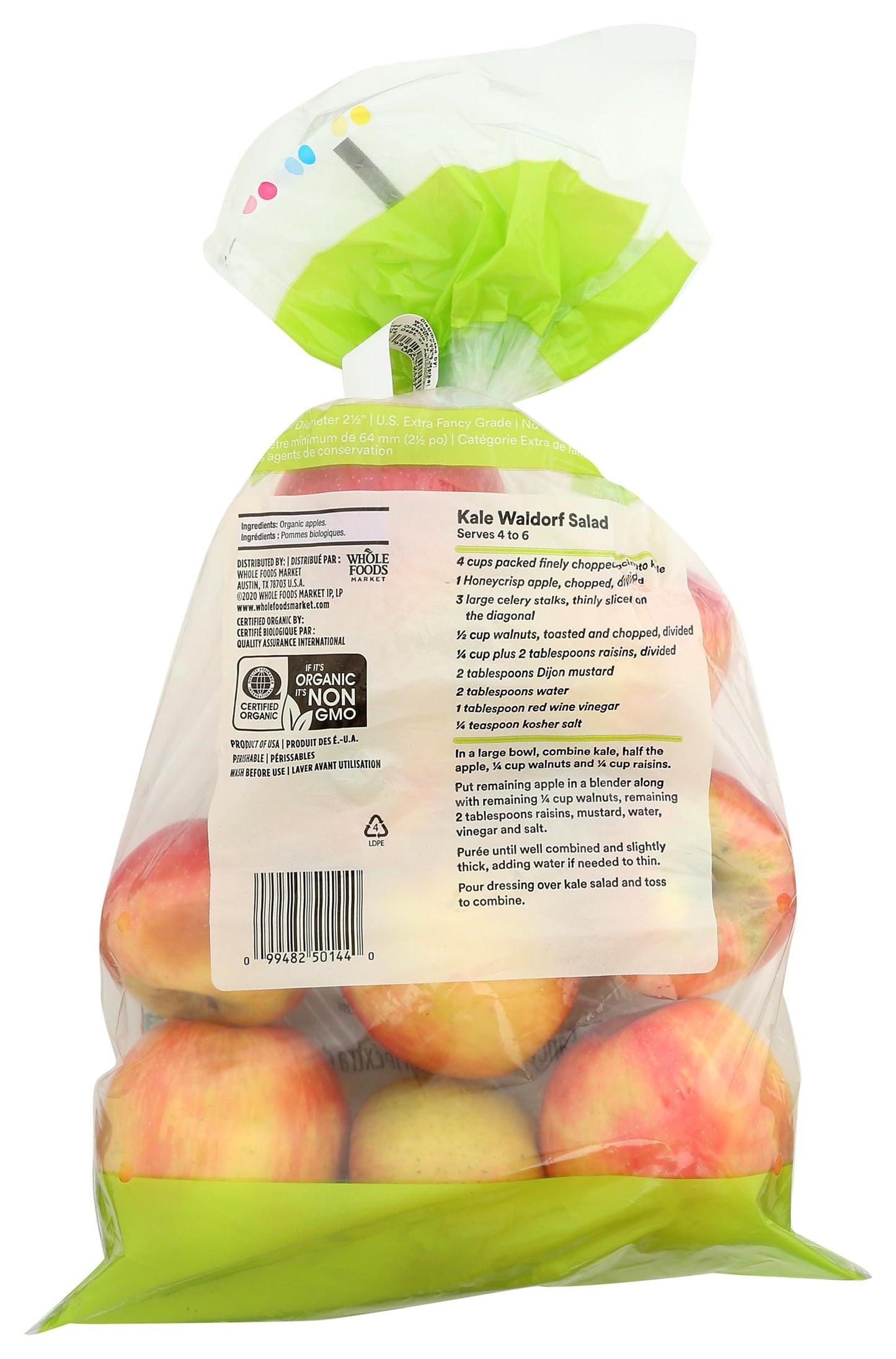 Organic Honeycrisp Apples, 3 lb Bag