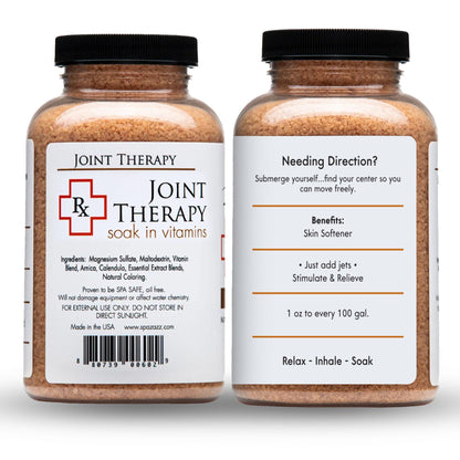 Spazazz Hot Tub Aromatherapy RX Muscle Detox Joint Bath Salt Crystals Bundle. Three Jars of 19oz Spazazz Hot Tub Crystals with Hot/Cold Towel and 5-Point Full Body Massager