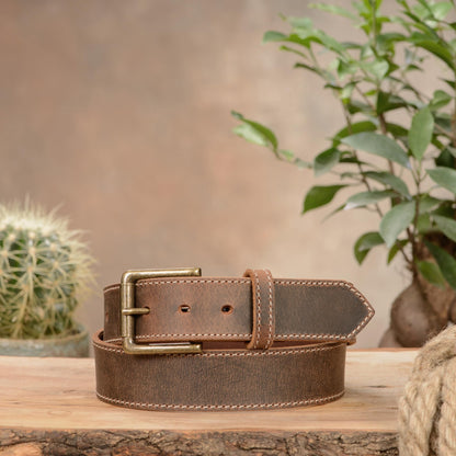 Bullhide Belts Mens USA Made Leather Belt for Casual