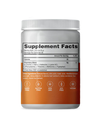 Advanced Bionutritionals – Advanced Amino Powder, Amino Acid Supplement, Build Muscle, Post Workout Recovery, Energy,Non-GMO, Gluten Free, Dairy Free, Vegan (30 Servings) (9.52oz, Citrus Zest)