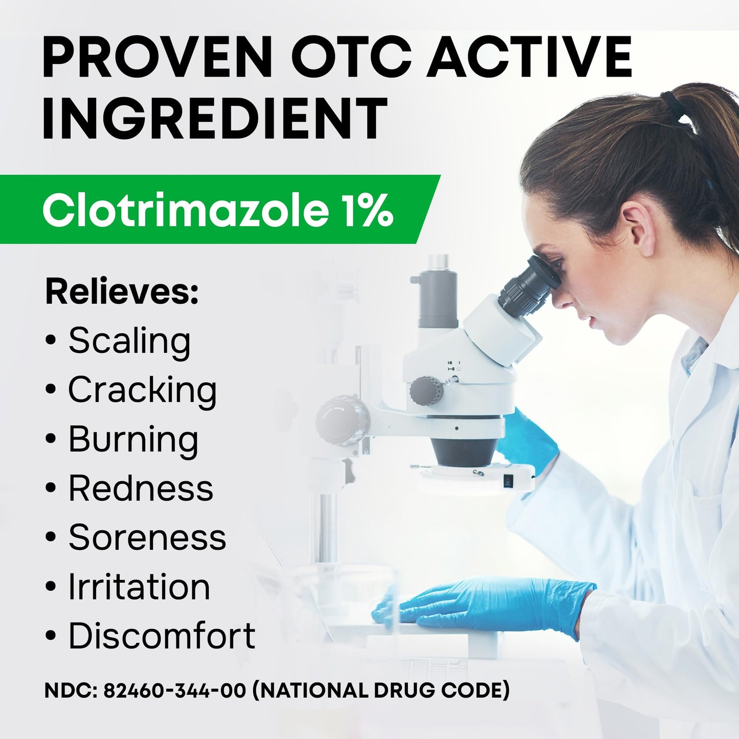 Clotrimazole Antifungal Cream - Treats Most Athlete’s Foot, Jock Itch, Ringworm - Clotrimazole 1% Anti Fungal Cream for Skin, Athletes Foot Treatment, Ring Worm Medication for Humans - 2oz Made in USA