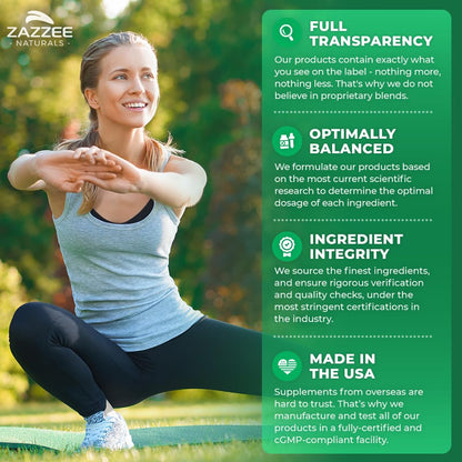 Zazzee Extra Strength 8-in-1 Immune Support, 1400 mg per Capsule, 180 Vegan Capsules, 1000 mg Vitamin C, 1000 IU D3, Zinc, Elderberry, Echinacea, Goldenseal, Turmeric, Astragalus, Made in The USA