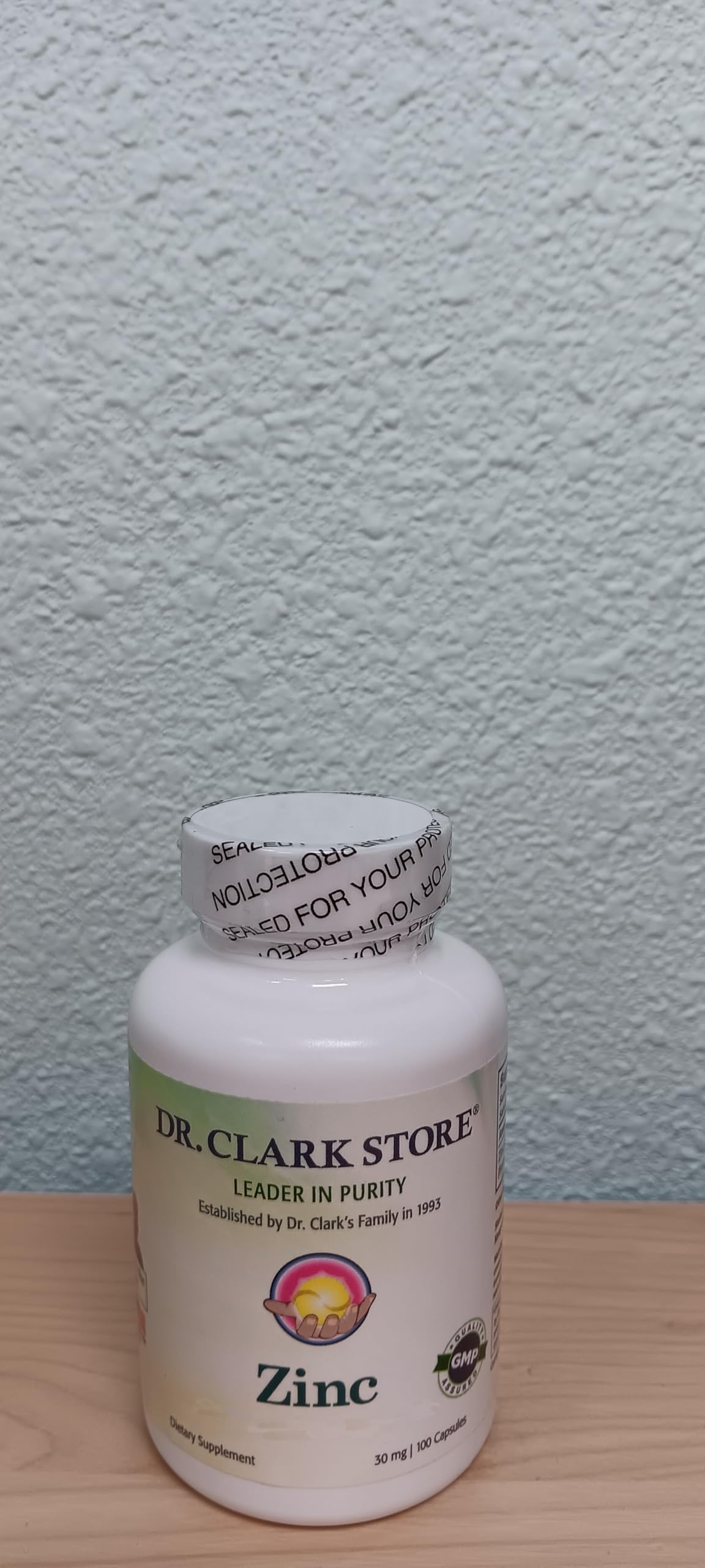 Dr Clark ZThyroid Support Immune System Support Chelated zinc Enhanced Absorption Blood Sugar Regulation Growth enzymatic antioxidant inc Bisclycinate, 30mg, 100 Gelatin Capsules
