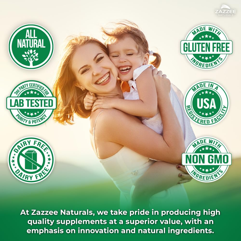 Zazzee Extra Strength Prenatal DHA 500 mg, 180 Enteric Coated Softgels, 1000 mg Omega 3’s, 1000 UI Vitamin D3, Burp Free, No Fishy Aftertaste, Superior Triglyceride Form, Purified Deep Sea Fish Oil