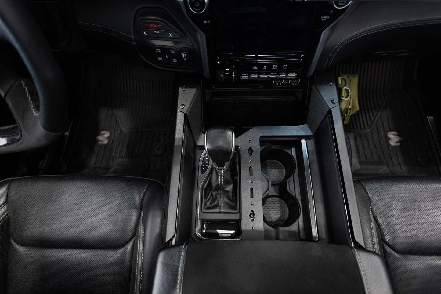 Addictive Desert Designs Center Console Molle Panels & Digital Device Bridge for The 2021-2024 Ram 1500 TRX | Conveniently Keeps Your Smartphone, GPS, Tablet, and Other Accessories | Made in The USA