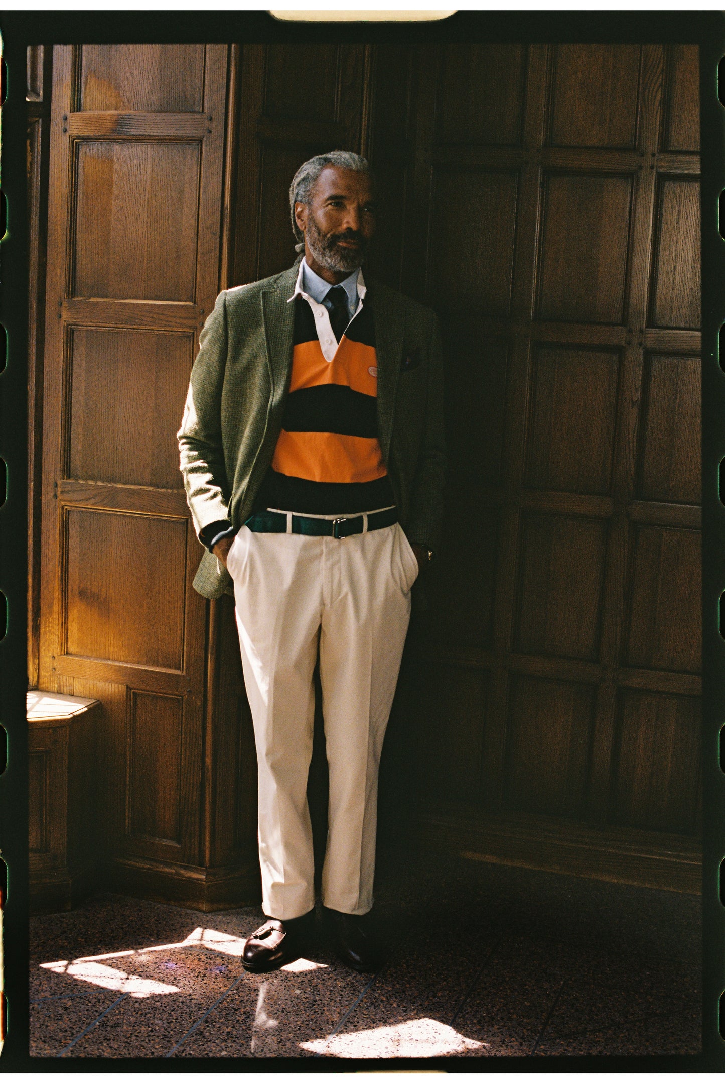 Made-in-USA Olive Tic Weave Cheviot Tweed Sport Coat - Custom Make