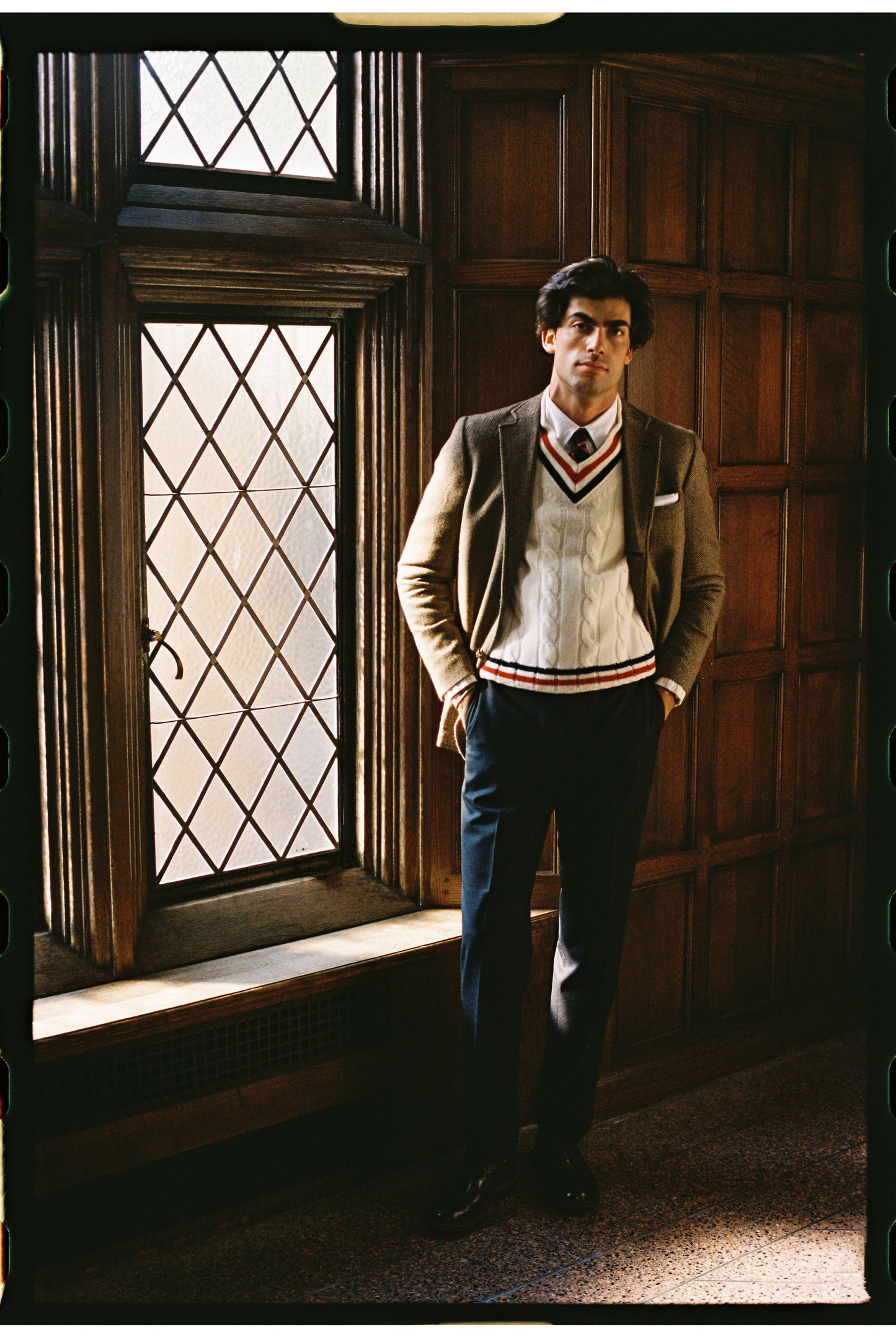 Made-in-USA Brown & Tan Herringbone Lambswool Sport Coat - Custom Make