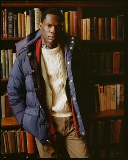 Made-in-USA Navy Crescent Down Works Classico Parka