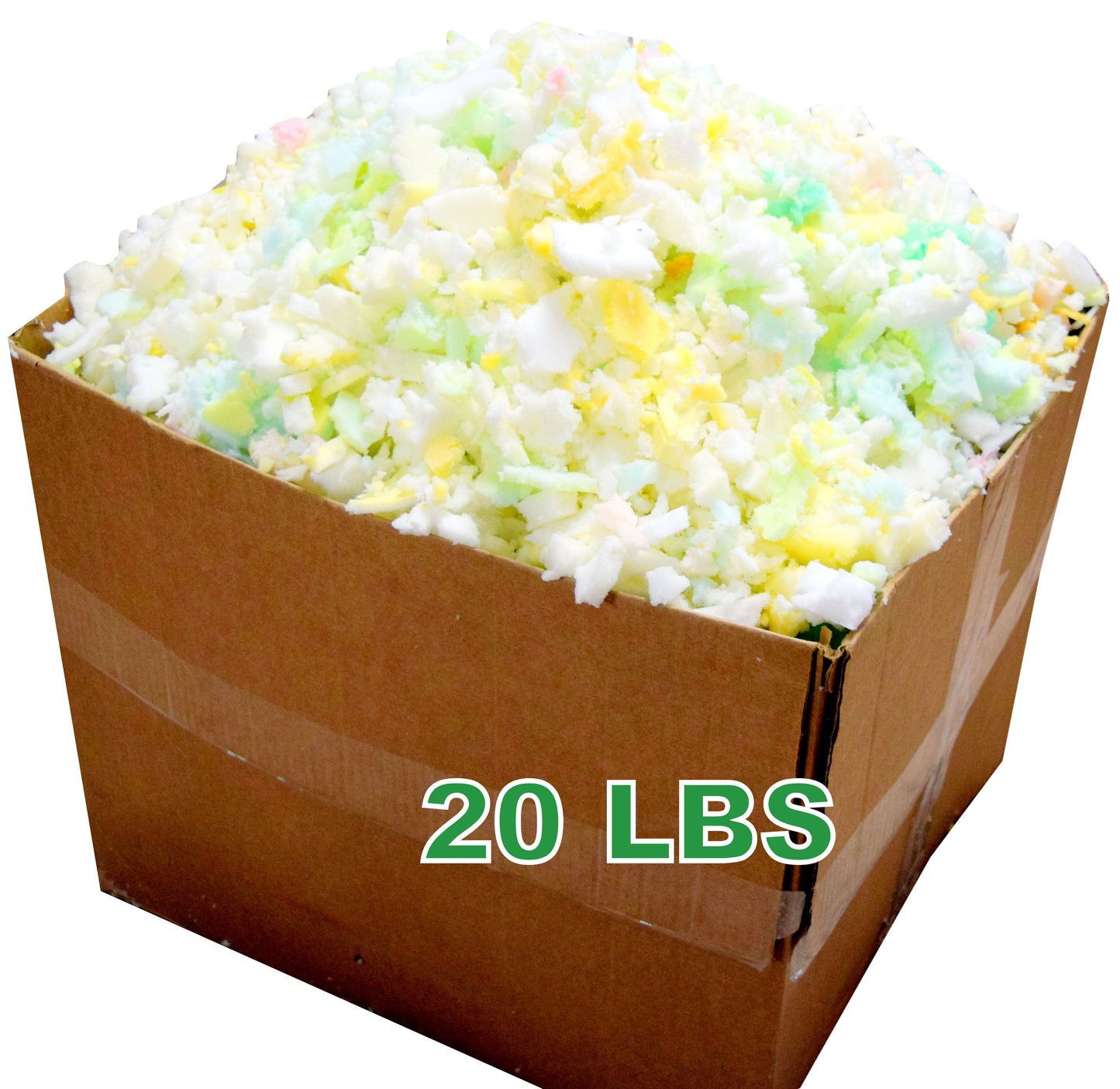 Shredded Foam Fill for Bean bags, pillows, pet beds, cushions - CertiPUR