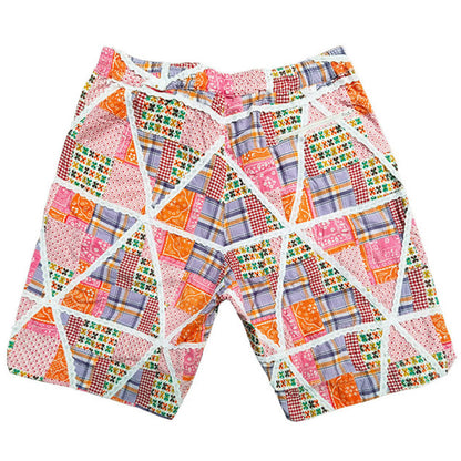 Engineered Garments | BB Shorts 'Orange Cotton Lace Patchwork'