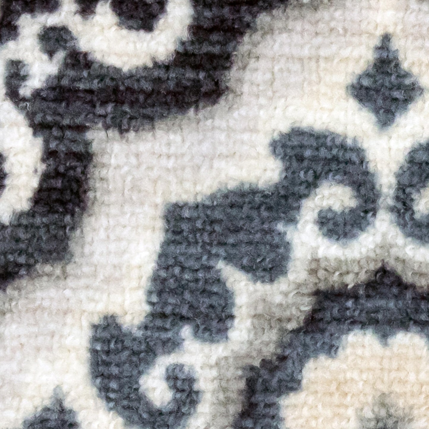 Maples Rugs Camilla Medallion Area Rug - Made in USA - Low Pile, Non Slip Pet-Friendly Mat for Bedroom, Office, Living & Dining Room, 5' x 7', Cream/Navy