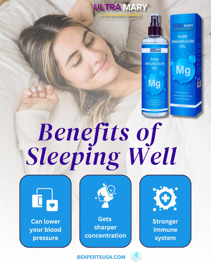 Pure Magnesium Oil Spray–Large 300 ml USP Grade,Rapid Absorption,Quick-Dry,No Residue–No Additives or Trace Minerals–Non-Itch Topical Mist,Muscle Relaxation,Joint Support & Better Sleep (magnesio)