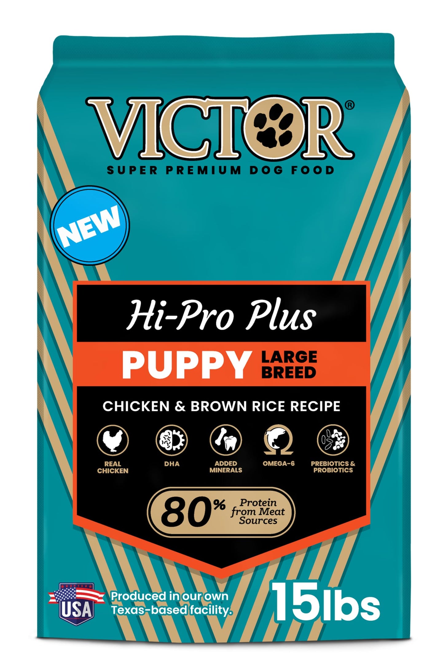 VICTOR Classic - Hi-Pro Plus Large Breed Puppy, 15-lb