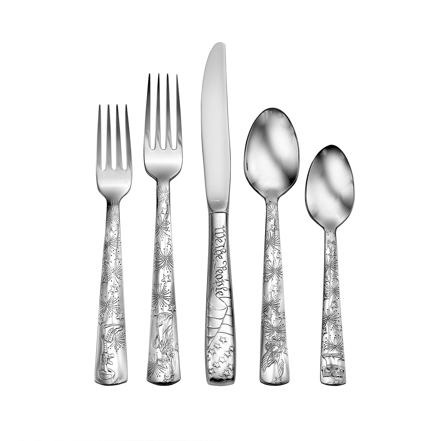 Liberty Tabletop Liberty 65pc Flatware Set Service For 12 Serving Set Included MADE IN USA