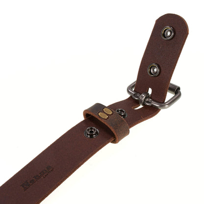 Men's Genuine Buffalo Leather Belt, 1 1/2" width, Handmade in the USA, By Amish