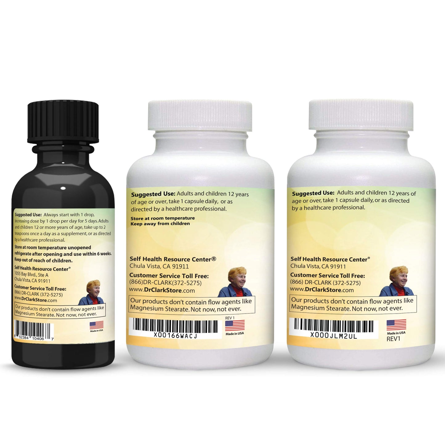 Dr Clark Store Intestine Support & Cleanse Kit - with Original Green Tincture from Black Walnut Hulls, Wormwood, and Cloves-Helps Maintain Optimum Intestinal Function