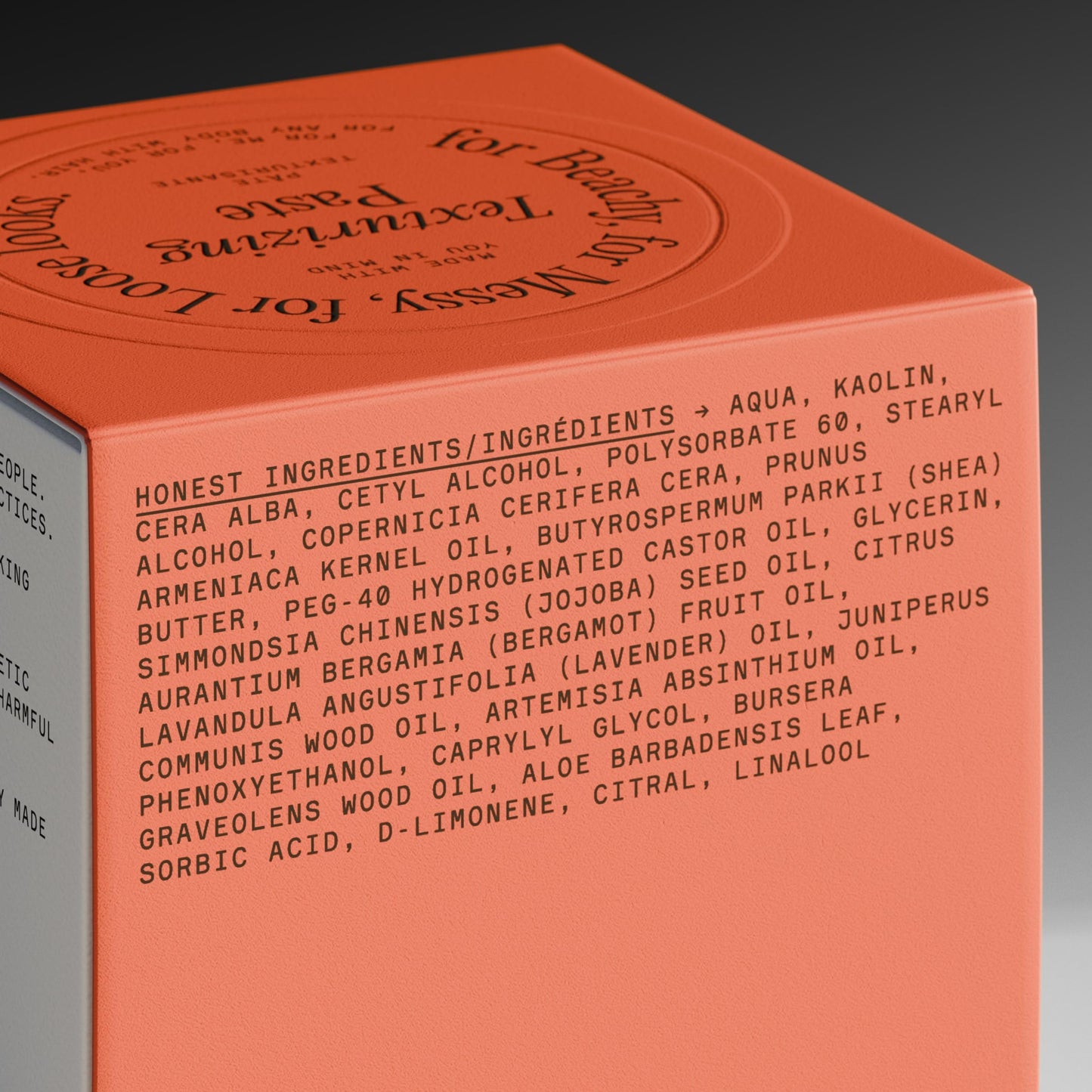 Firsthand Supply Texturizing Paste - Clean & Non-toxic Hair Care Ingredients - For Textured, Messy & Relaxed Hair Styles - 3oz (88ml)