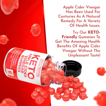 Atlantis Nutrition Keto ACV Gummies for Weight Loss - Apple Cider Vinegar Gummies Formulated to Support Advanced Weight Loss, Digestion, Detox & Cleansing, Made with 1000MG ACV Per Serving - 60 Count