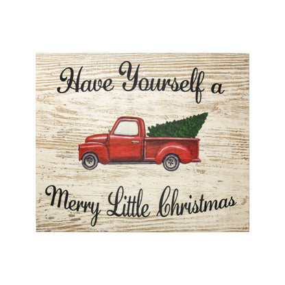 Have Yourself a Merry Little Christmas Wooden Sign and Wall Decor, Farmhouse Christmas, Made in USA