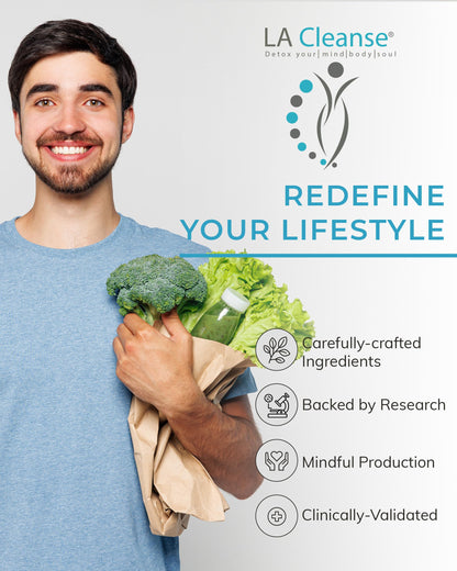 LA Cleanse Water Flush - Natural Water Away Pills for Swollen Legs & Feet - Water Retention Pills for Swelling & Bloat Relief with Potassium, B-6, Dandelion & Green Tea - 1 Pack, 60 Count