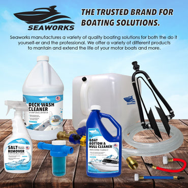 Seaworks Instant Boat Hull Stain Remover, Gel Cleaner - Remove Stains, Gallon