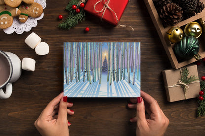 Stonehouse Collection Assorted Christmas Cards | Winter Forest Holiday Boxed | USA Made | 18 Beautiful Christmas Cards & Envelopes (Forest)