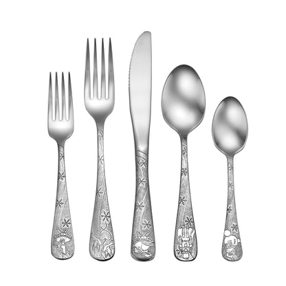 Liberty Tabletop Holidays 65pc Flatware Set Service For 12 Serving Set Included MADE IN USA