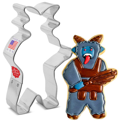 Christmas Krampus Cookie Cutter, 4" Made in USA by Ann Clark