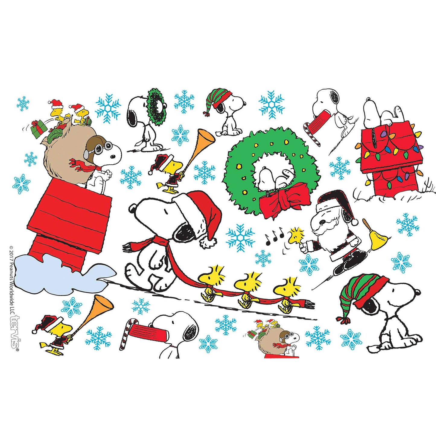 Tervis Peanuts Christmas Collage Made in USA Double Walled Insulated Tumbler Travel Cup Keeps Drinks Cold & Hot, 16oz, Classic