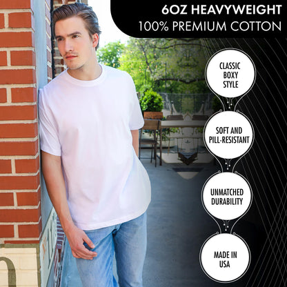Go2 Men's Heavyweight 6oz T-Shirt - Made in USA