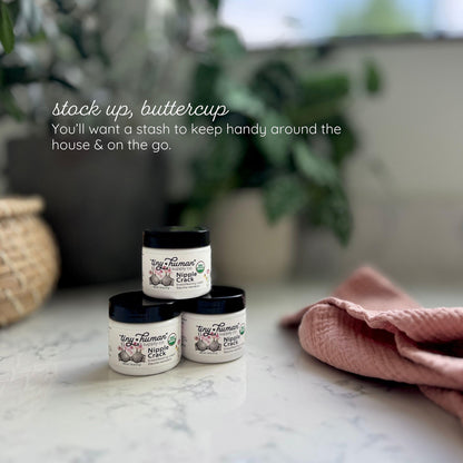 Organic Nipple Cream, Nipple Crack Lanolin Free Nipple Butter, Balm for Breastfeeding Mother, No Need to Wash Off, Safe for Baby and Mama