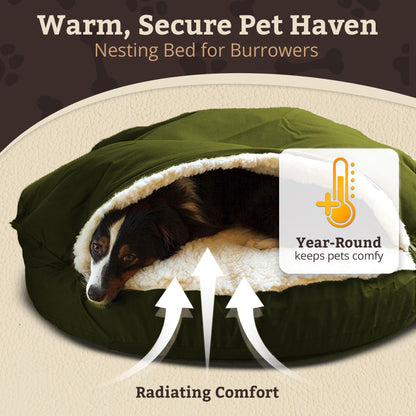Snoozer Cozy Cave, Olive, Large