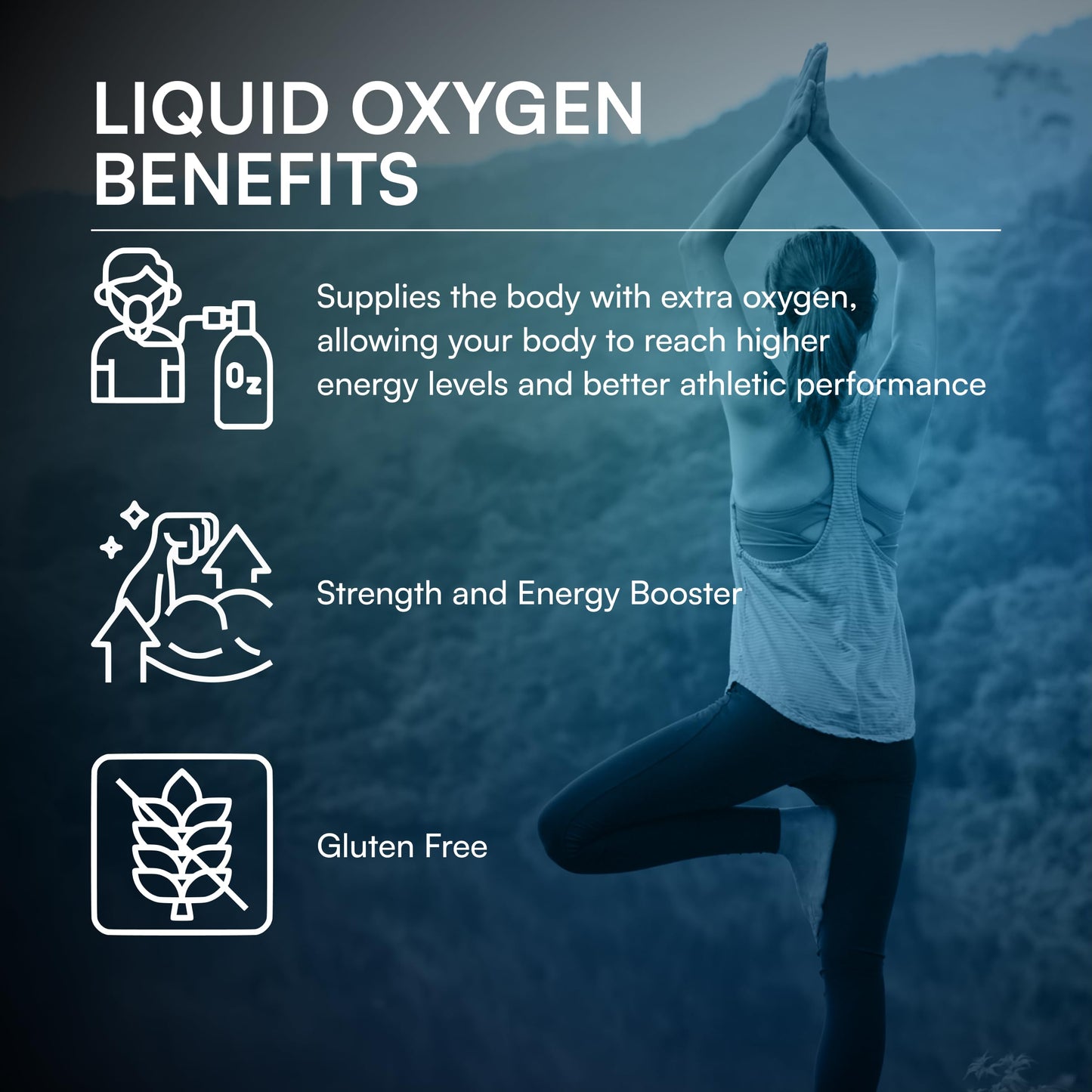 ENERGI Liquid Oxygen Drops, Improves Strength & Boost Oxygen and Energy Levels, Encourages Athletic Performance and Oxygen Boost, 4oz Bottle, 190 Servings