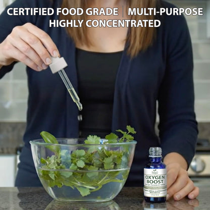Nature’s Oxygen Food Grade Hydrogen Peroxide 6% Solution, 2 fl oz Dropper Bottle, No Added Stabilizers, Made in USA