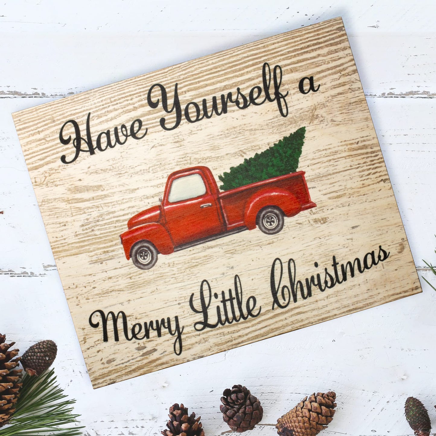 Have Yourself a Merry Little Christmas Wooden Sign and Wall Decor, Farmhouse Christmas, Made in USA