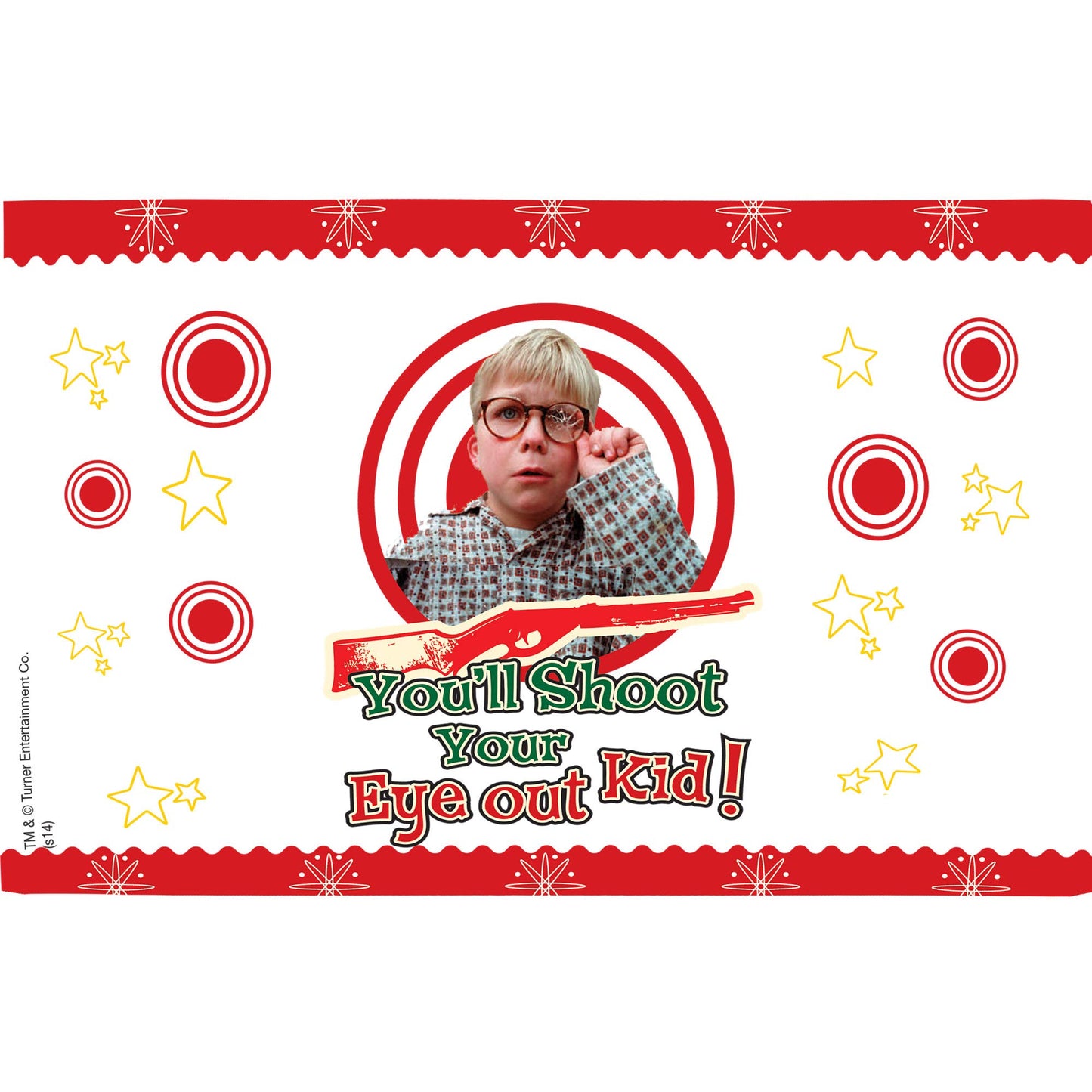 Tervis A Christmas Story Shoot Your Eye Out Made in USA Double Walled Insulated Tumbler Travel Cup Keeps Drinks Cold & Hot, 16oz, Classic