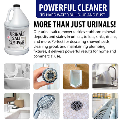 Allied Science Urinal Salt Remover - Uric Acid Salts Scale Remover Unclogs Urinals and Removes Uric Acid Odors - 1 Gallon / 128 fl oz