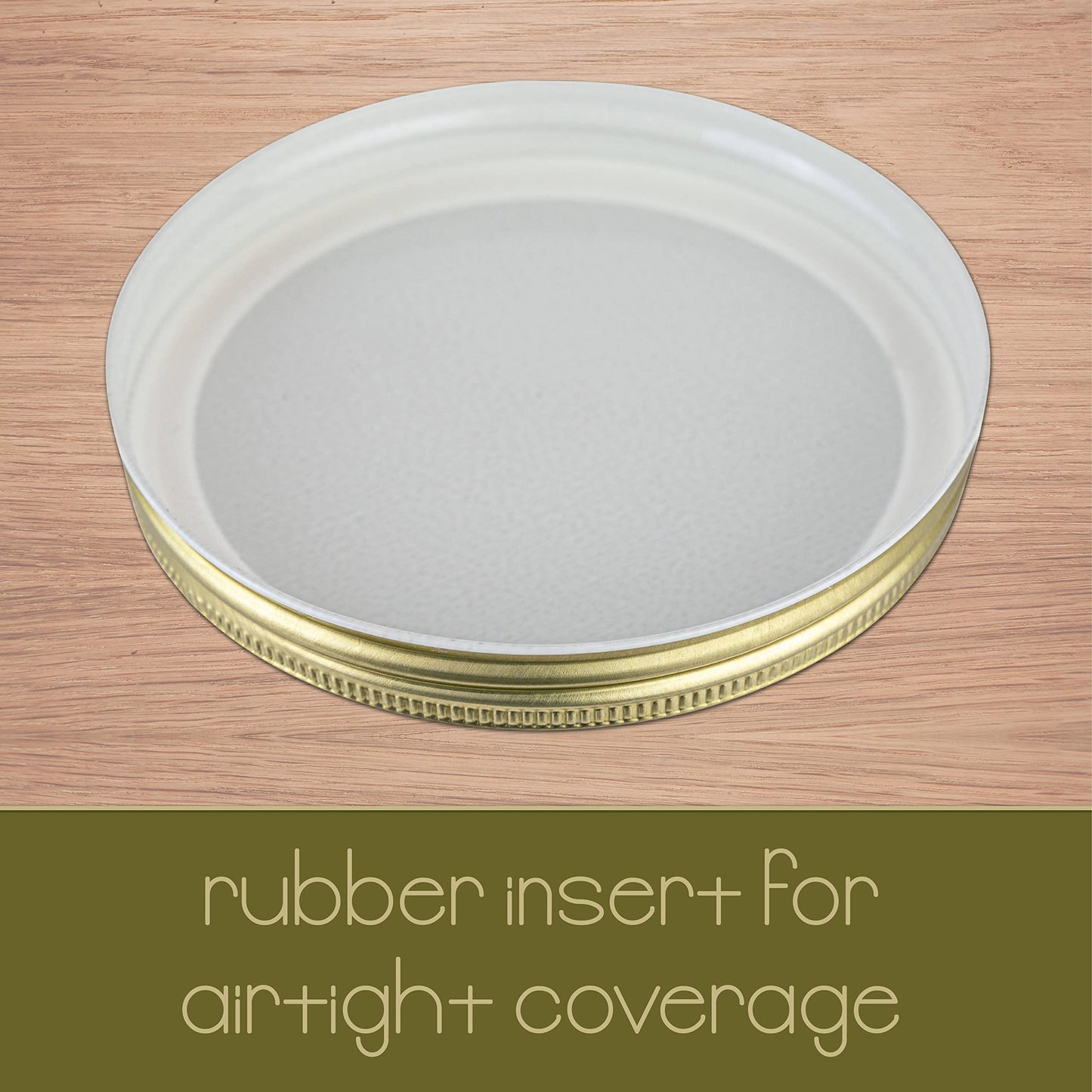 kitchentoolz 1 Gallon Glass Large Mason Jar Wide Mouth with Metal Airtight Lids (4 Pack) - Fermentation Kombucha Kefir Kimchi - Storing Canning Pickling Containers -Gold Lids