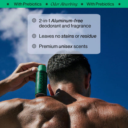 OffCourt - Natural Deodorant Body Spray for Men and Women - Aluminum Free - Whole Body Deodorant for Women and Men - Medium-Bodied Fig Leaves and White Musk Scent, 3.4 Ounce (Pack of 1)