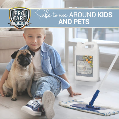 Procare Citrus Floor Cleaner (Made in USA) | Tile, Stone, Laminate, Vinyl & Natural Wood Floor Cleaner for Mopping, Household Supplies, Cleaning Solution with Citrus Aroma