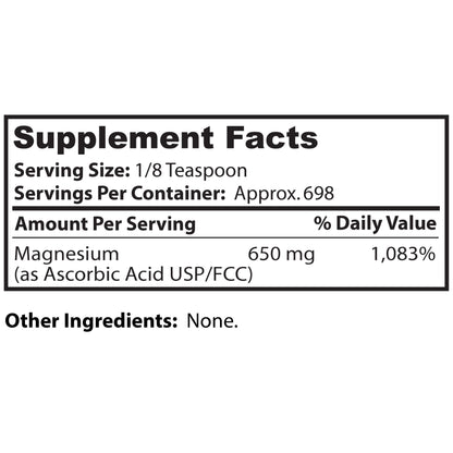 Dr Clark Vitamin C Powder Ascorbic Acid - Immune Support Supplement, Gluten Free, Potent antioxidant, Supports Brain Function, Promotes Tissue Formation and Repair, 454gm | 16oz