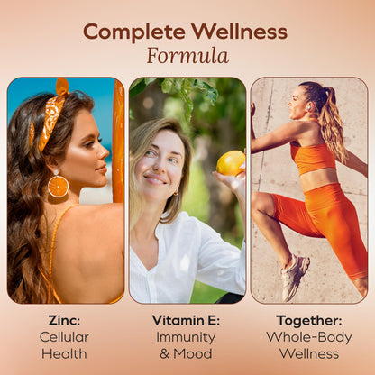 Liposomal Vitamin C Liquid with Elderberry, Echinacea, Zinc and Vitamin D - Immune and Antioxidant Support - Orange Crème Flavor - Made in USA - 30 Pump Servings