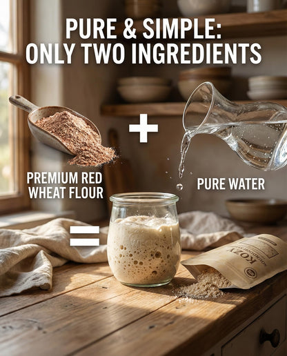 Sourdough Starter Culture – Dehydrated Wild Dry Yeast for Baking Homemade Artisan Bread – Organic, Non-GMO, Fresh, Long-Lasting & Beginner-Friendly (5 Grams)